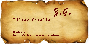 Zilzer Gizella névjegykártya